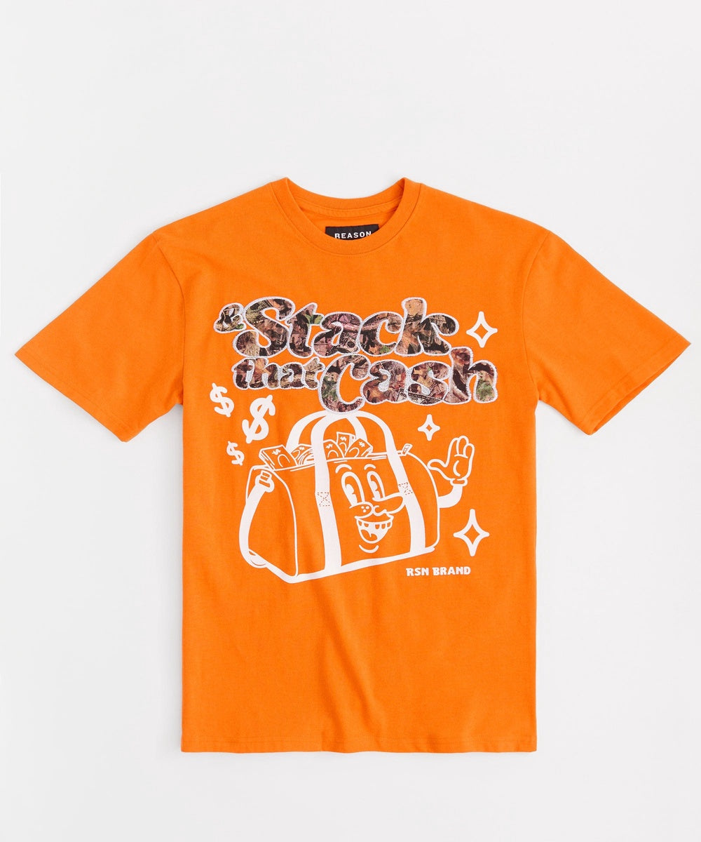 Stack That Cash Short Sleeve Tee - Clay