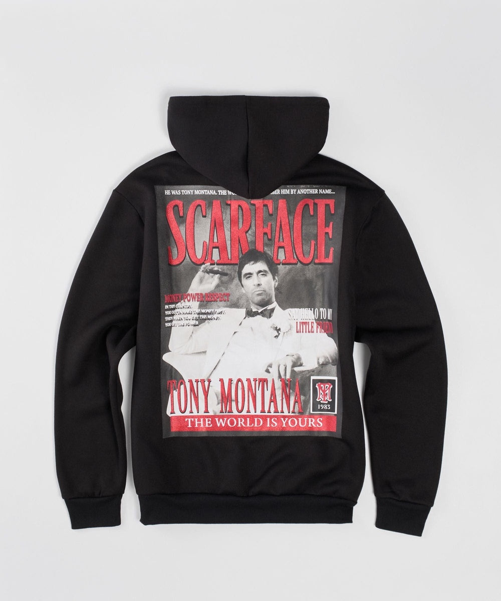 Scarface Tony Back Print Hoodie - Black